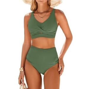 Herseas Twist Front Bikini Set
